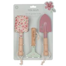 Gartengeräte-Set rosa Fairy Garden LD9110 Little Dutch 1