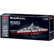 Model Bricks - Bismarck-Schlachtschiff SL-M38-B1102 Sluban 1