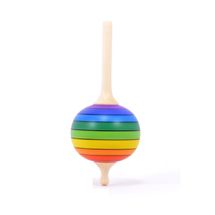 Holzkreisel Lolly Regenbogen 48 mm MA-BH210 Mader Kreiselmanufaktur 1