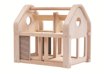 Möbliertes 3-in-1-Puppenhaus PT7611 Plan Toys 1