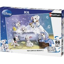 Puzzle Alle im Bad 101 Dalmatiner 60 Teile N866120 Nathan 1