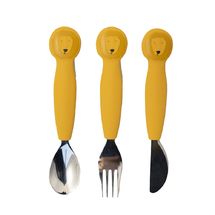 Kinderbesteck Set aus Silikon Mr Lion TX-96-432 Trixie 1