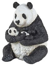 Sitzende Pandafigur und ihr Baby PA50196 Papo 1