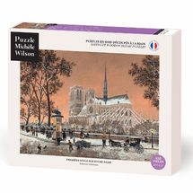 Erster Schnee auf Notre-Dame von Delacroix A1314-650 Puzzle Michele Wilson 1