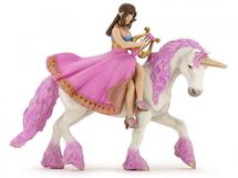 Prinzessinnenfigur mit Leier auf ihrem Pferd PA39057-3650 Papo 1