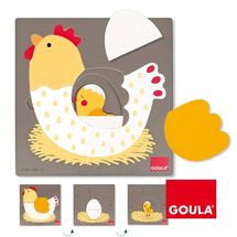 Puzzle Huhn, Ei, Küken GO53027-4036 Goula 1