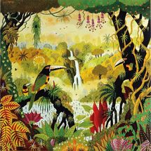 Toucan Wasserfall Alain THOMAS A850-80-4061 Puzzle Michele Wilson 1