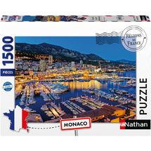 Puzzle Eine Nacht im Hafen von Monaco 1500 Teile NA12002012 Nathan 1