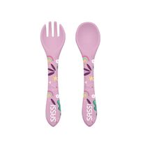 Silikon-Gabel- und Löffelset Sparkly das Einhorn SJ-SI0924 Sassi Junior 1