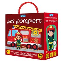 Buch und Puzzle Die Feuerwehrleute SJ-304321 Sassi Junior 1