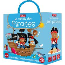 Buch und Puzzle Die Piraten SJ-314733 Sassi Junior 1