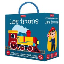 Buch und Puzzle Die Züge SJ-329119 Sassi Junior 1