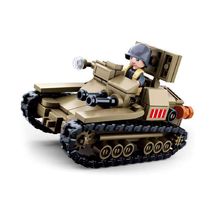 Army WWII - Kleiner italienischer Armeepanzer SL-M38-B0709 Sluban 1
