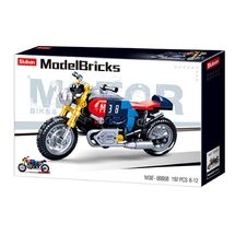 Model Bricks - Cafe Racer Motorrad SL-M38-B0958 Sluban 1