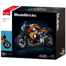Model Bricks - Oranges Motorrad SL-M38-B1130 Sluban 1