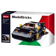 Model Bricks - Italienischer Sportwagen schwarz SL-M38-B1098 Sluban 1