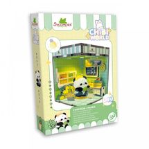 Mini-Szene zum Gestalten Chibi Box Panda SYCREA091 Sycomore 1