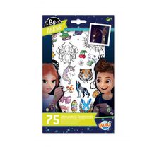 75 auswaschbare Tattoos phosphoreszierend BUK-TA008 Buki France 1