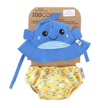 Wal Badeanzug und Mütze (12-24M) EFK-122-010-027 Zoocchini 1