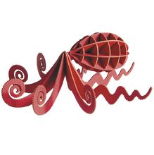 3D Papiermodell - Tintenfisch FR-11659 Fridolin 1