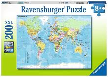 Puzzle Weltkarte 200 Teile RAV128907 Ravensburger 1