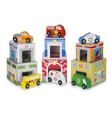 Formen zu sortieren und zu stapeln Autos MD13576 Melissa & Doug 1