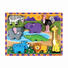 Chunky puzzle Safaritiere MD13722 Melissa & Doug 1