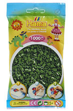 Tüte mit 1000 Kunststoffperlen Midi Waldgrün HAMA-207-102 Hama 1