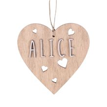 Weihnachtsdeko - Personalisiertes Herz aus Holz VI-CR10 Vintiun 1