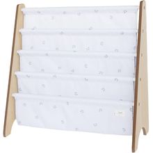 Bücherregal aus recycelter Stoff Blaubeere Elfenbein EFK-107-016-014 3 Sprouts 1