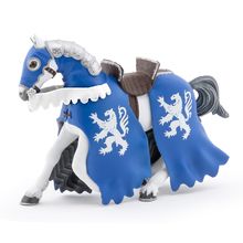 Blauer Löwenritter-Pferd-Figur PA-39759 Papo 1