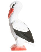 Figur Storch aus Holz WU-41007 Wudimals 1