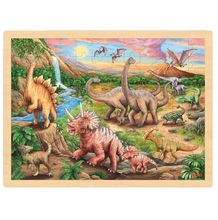 Einlegepuzzle Dinosaurierwanderung GK57348 Goki 1