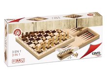 Schach, Dame und Backgammon CA648 Cayro 1