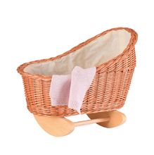 Korbweide wiege mit Strickdecke EG700056 Egmont Toys 1