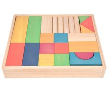 Regenbogen-Jumbo-Block-Set aus Holz TK-73450 TickiT 1