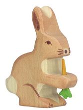 Hase mit Karottenfigur HZ-80102 Holztiger 1