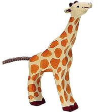 Kleine Giraffenfigur, fressend HZ-80157 Holztiger 1