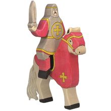 Rote Ritterfigur mit Schwert HZ-80254 Holztiger 1