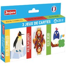 3er-Set Kartenspiele JJ8452 Jeujura 1
