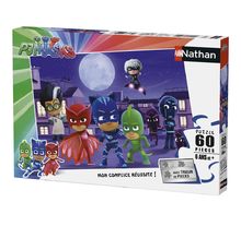 Puzzle PJ Masken gegen Superschurken 60 Teile N865857 Nathan 1