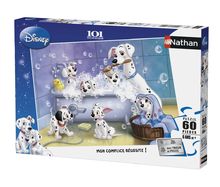 Puzzle Alle im Bad 101 Dalmatiner 60 Teile N866120 Nathan 1