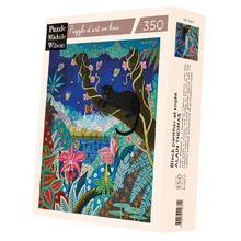 Schwarzer Panther bei Nacht von Alain Thomas A1106-350 Puzzle Michele Wilson 1
