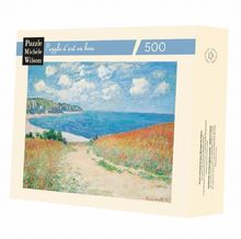 Strandweg zwischen Weizenfeldern von Monet A490-500 Puzzle Michele Wilson 1