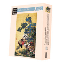 Japanischer Hahn von Jakuchu A761-500 Puzzle Michele Wilson 1
