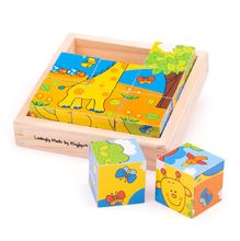 Würfel-Puzzle Safari BJ512 Bigjigs Toys 1