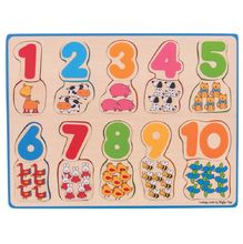 Zahlen- und Farben-Zuordnungspuzzle BJ549 Bigjigs Toys 1