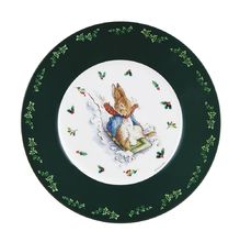 Teller Peter Hase Weihnachten grün 20 cm PJ-BP926N Petit Jour 1