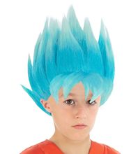 Perücke Goku Saiyan blaue für kinder CHAKS-C4482 Chaks 1