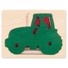 Puzzle - Traktor 5 in 1 HA-E6513 Hape Toys 1